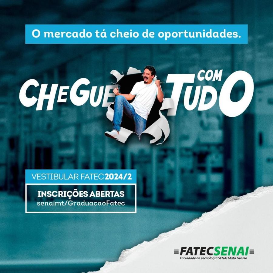 Fatec Senai está inscrições abertas para vestibular online Senai